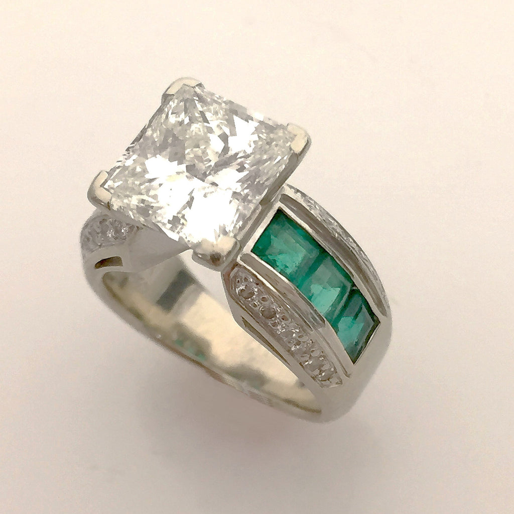 Patterson's Designs Custom Engagement ring C550 14KW Mankato | Patterson's  Diamond Center | Mankato, MN