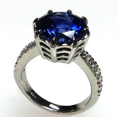 Bespoke Custom Design Women's Sapphire & Dia Ring