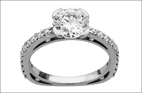 A. Women's Solitaire Plus Engagement Ring #4641.6B-d-d